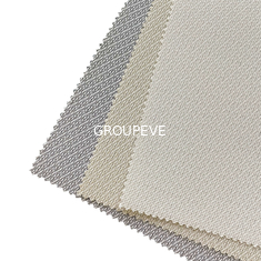 Tissu imperméable F1900 d'ombre de rouleau de protection solaire de fibre de verre de PVC 29% de 71% horizontal