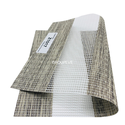 acheter Le manuel de café a motorisé le double zèbre de rouleau aveugle le tissu 50*75mm 65*100mm fabrication en ligne
