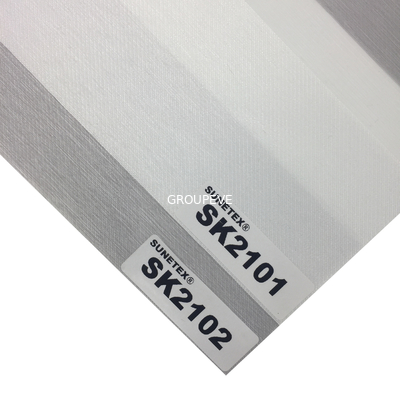 acheter Le zèbre de Semi-panne d'électricité de fenêtre aveugle le tissu double couche les nuances 100% de polyester pour Windows fabrication en ligne