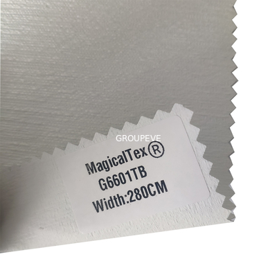 acheter La mousse a soutenu le tissu de revêtement blanc 340gsm d'abat-jour de rouleau de panne d'électricité fabrication en ligne