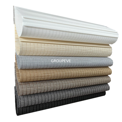 acheter Les abat-jour de rouleau faits sur commande de fenêtre de Grey Heat Resistant Roll Down ombrage le tissu de zèbre fabrication en ligne