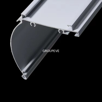 La poudre en aluminium de couverture principale supérieure sans visibilité de rail de l'alliage d'aluminium 6063 a enduit