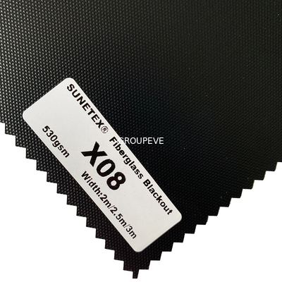 3Ply PVC 1Ply 100% fibre de verre Tissu anti-incendie pour les stores motorisés Tissu pour le traitement des vitres