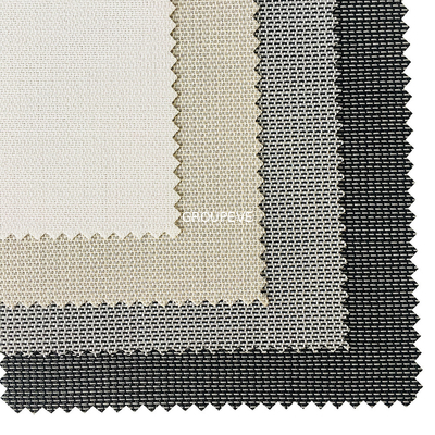 Le rouleau d'hôtel de tissu de protection solaire de polyester de PVC 29% de 71% ombrage 48x42