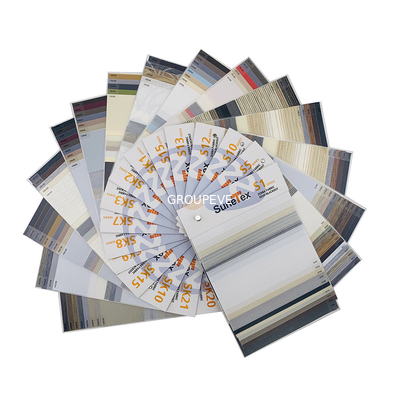 Tissu fait sur commande blanc ignifuge et imperméable de zèbre pour des abat-jour d'ombre de zèbre