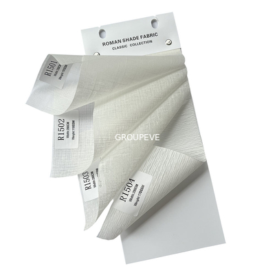 acheter Rouleau 100% noir de rideau en dessus de polyester Roman Blind Fabric Window Decoration fabrication en ligne
