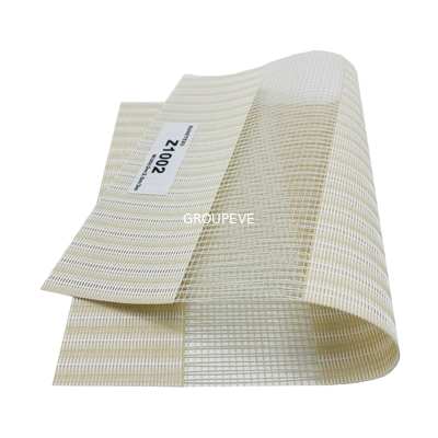 acheter Double couche résistant au feu 5% d'ouverture Roller Blinds Shades Electric Motorized Zebra Tissus Pour les fenêtres fabrication en ligne