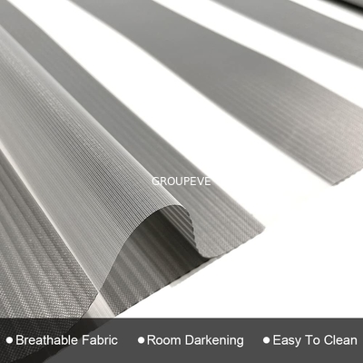 acheter 100% polyester moderne rouleaux zebra volets en tissu avec conception en double couche pour le contrôle de la lumière de la vie privée fabrication en ligne