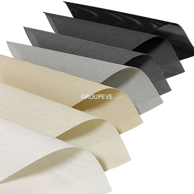 acheter Tissu de aveuglement de rouleau de protection solaire de PVC de fibre de verre de toit de jardin imperméable fabrication en ligne