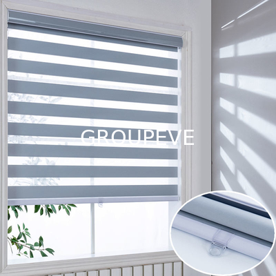 acheter Le double zèbre Combi de polyester de vision aveugle le tissu de panne d'électricité pour l'écran solaire fabrication en ligne