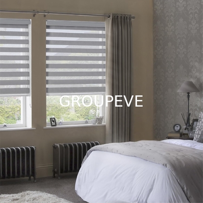 acheter 100% polyester écran solaire de protection solaire de tissu de zèbre volets de fenêtre nuances de tissu de protection fabrication en ligne