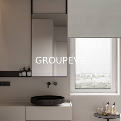 Largeur 3m 100% Polyester Blinds à rouleaux pour décoration intérieure