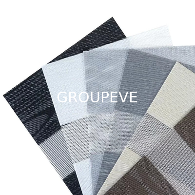 acheter 100% polyester double voile Tissu Translucide Zebra voile Tissu Pour la mode de la fenêtre fabrication en ligne