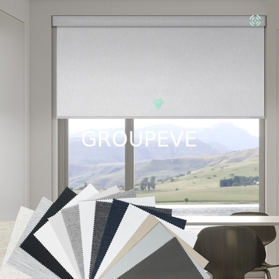 acheter Jardins écran solaire intelligent Roller Blind Tissu Blackout télécommande motorisé moteur tubulaire pour les fenêtres fabrication en ligne