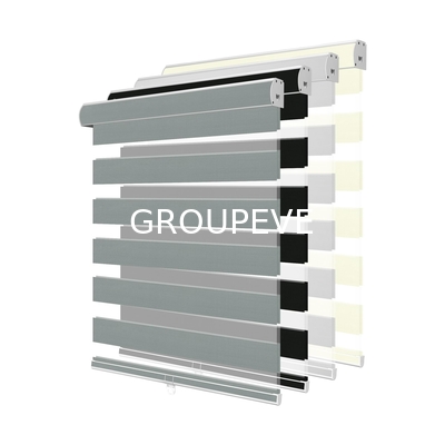 le polyester de zèbre de nuit de jour de 3m aveugle le tissu pour Windows 50*75mm