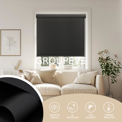 acheter Couche blanche 100% Tissu de rideau noir avec couche argentée Tissu d'ombrage Largeur 2,8 m fabrication en ligne