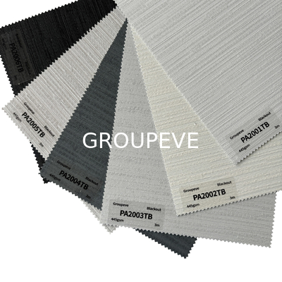 acheter 100% polyester revêtement blanc motif clair polyester volets à rouleaux tissus pour fenêtre fabrication en ligne