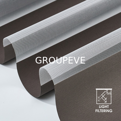 acheter 100% polyester double voile éteint écran solaire fabrication en ligne