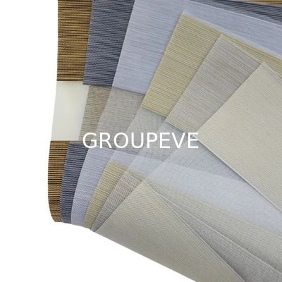 acheter 425GSM Zebra Blinds Fabric with 1 Roll MOQ and Customizable Color for Office or Home Sunshade fabrication en ligne