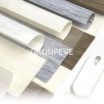 acheter Customized Durable Stripe 100% Polyester Zebra Blinds Fabric for Light Filtering Roller Shades fabrication en ligne