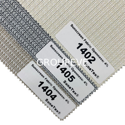 Tissu de store enrouleur en polyester PVC, ouverture 4%, pare-soleil, écran solaire