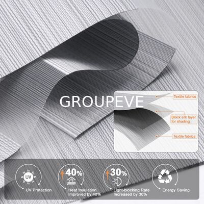 acheter Tissus de luxe en jacquard 100% noircé Zebra Roller Blinds personnalisable fenêtre Zebra Tons de tissu fabrication en ligne