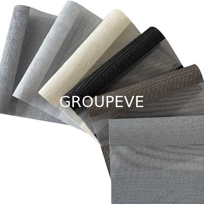 Petit pain aveugle de tissu de zèbre pour l'ombre de fenêtre de polyester des stores 100% de rouleau