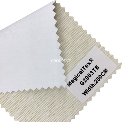 Un bon prix. Largeur personnalisée 2m/2,3m/2,5m/3m G2900TB Blanc Couleur Noirissement Roller Ombre Tissu aveugle Pour la maison en ligne