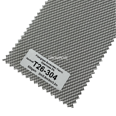 Un bon prix. Tissu aveugle ASTM G21 de tissu de fibre de verre de 42% de protection solaire de nuances blanches de rouleau en ligne