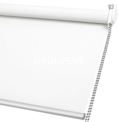 Un bon prix. Conception de fenêtres de bureau volets blancs revêtus volets polyester volets en tissu en ligne