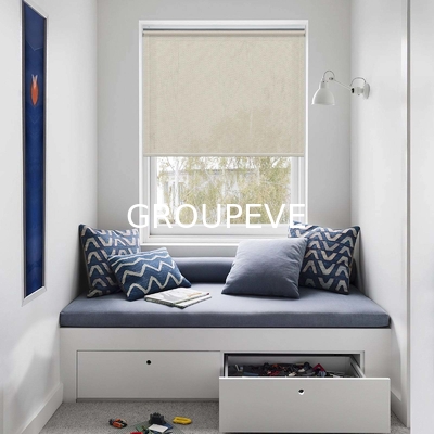 Un bon prix. Tissu de store enrouleur occultant Jacquard noir Tissu de store enrouleur en polyester enduit de PVC Tissu de store enrouleur occultant enduit de blanc en ligne
