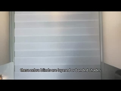 Jour et nuit abat-jour de fenêtre de filtrage légers de haute qualité de zèbre de nuances d'abat-jour de rouleau de zèbre