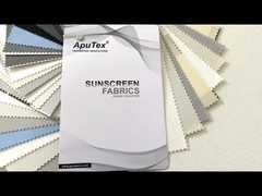 Matériel épais ignifuge de stores de rouleau de PVC de tissu de protection solaire de fibre de verre épais