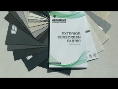 71% PVC 29% fibre de verre étanche à l'eau écran solaire en rouleau Tissu d'ombrage F1900 Horizontale